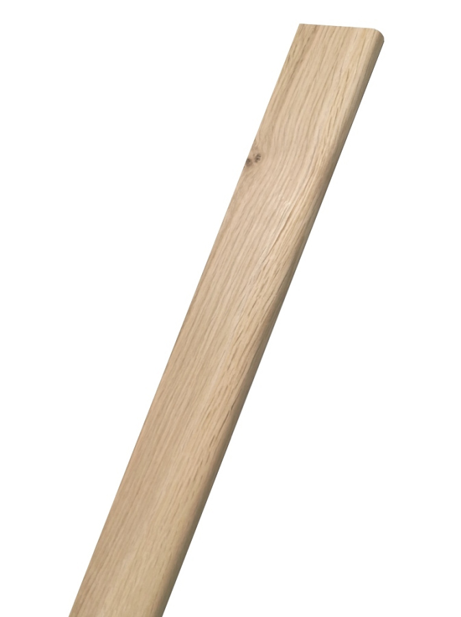 Abdeckleiste aus Eiche - Materialstärke 10 mm - Leistengröße max. 270 cm x 6 cm - Angebot Nr. 7160