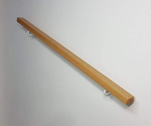 Holzhandlauf aus Eiche - 60/40 mm gerundet - Oberfläche geölt - Komplettset - Angebot Nr. 12762