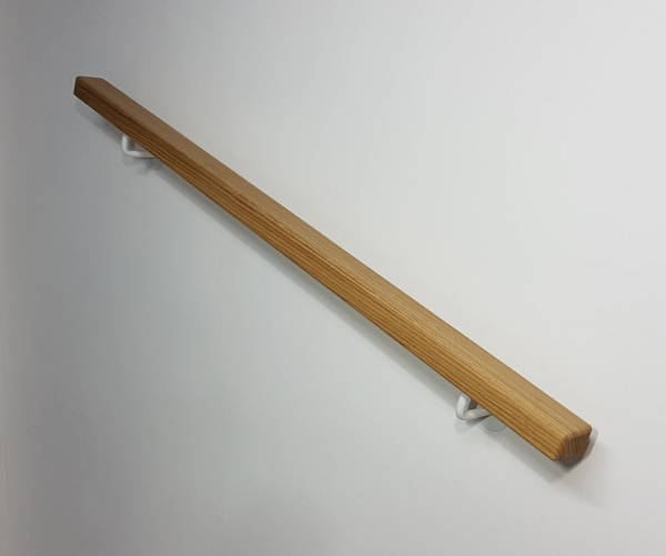 Holzhandlauf aus Eiche - 60/40 mm gerundet - Oberfläche mit Klarlack - Komplettset - Angebot Nr. 12764